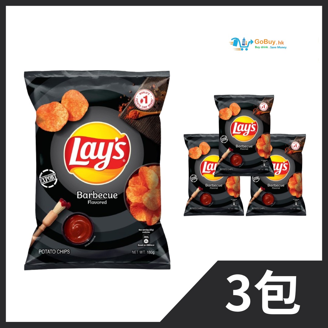 gobuy-vmart-21769 樂事 – 樂事燒烤味薯片180g x3包