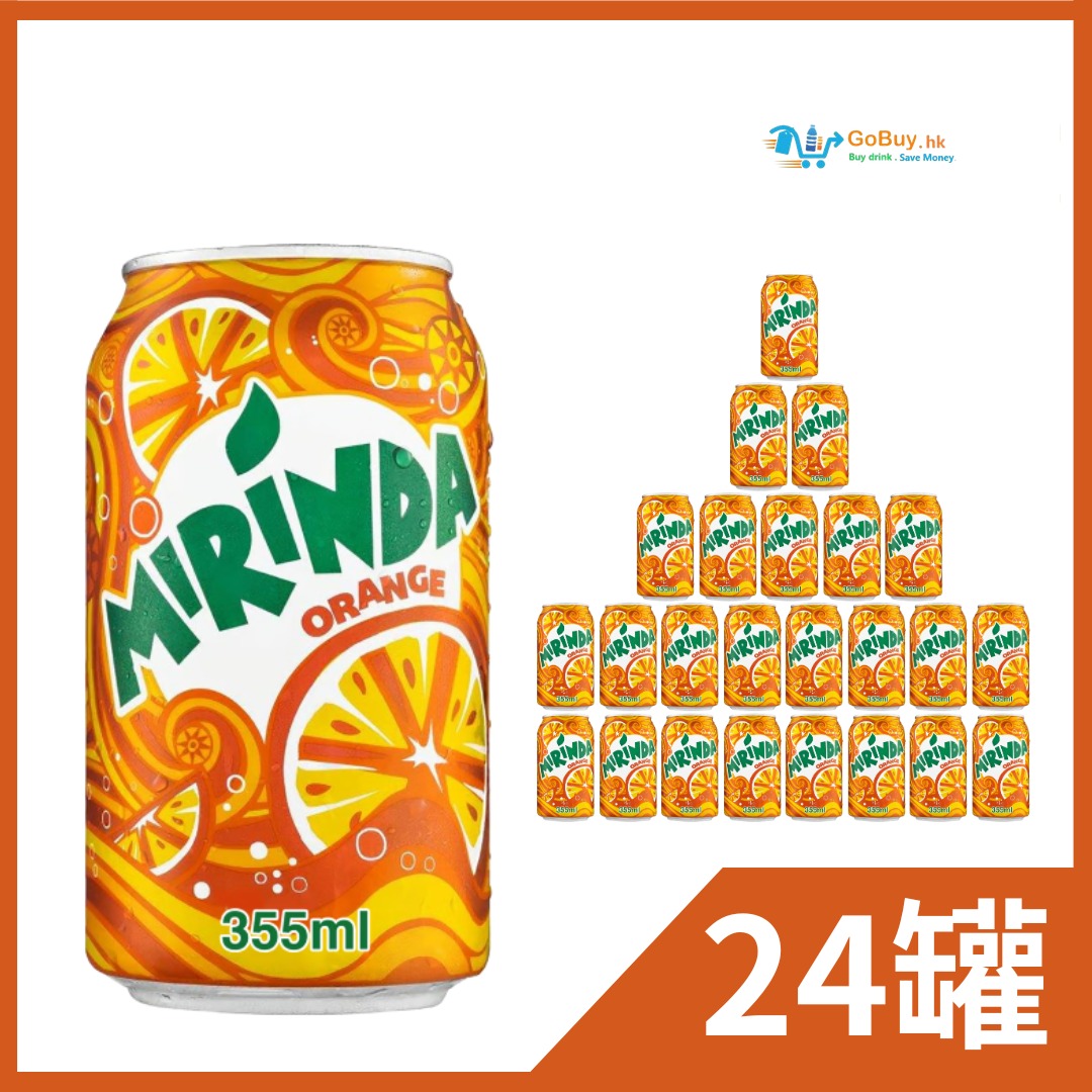 gobuy-vmart-24739 美年達 – 橙味汽水 – 330ml x 24罐
