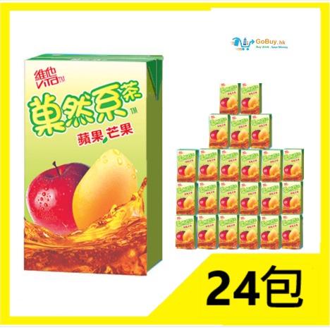 gobuy-vmart-3897 維他菓然系 蘋果芒果茶 250ml x 24