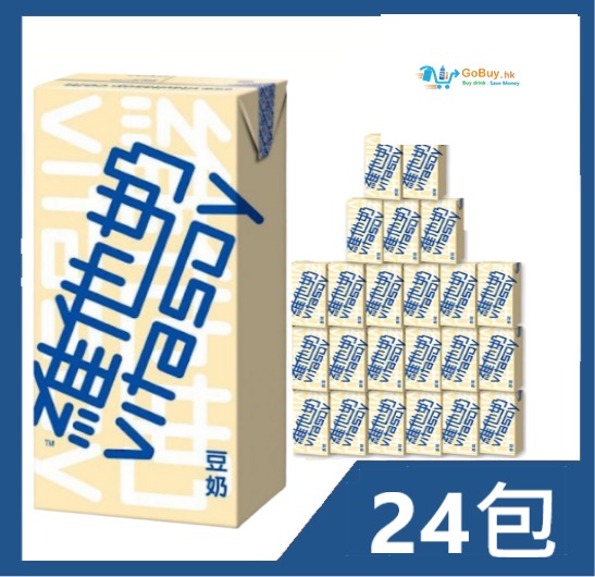 gobuy-vmart-4681 維他奶 – 紙包330ml x 24包 (大包裝)