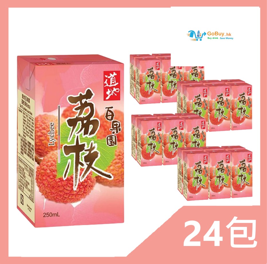 gobuy-vmart-5487 道地 百果園荔枝 250ml x 24包