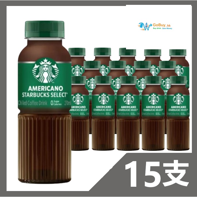 gobuy-vmart-60077 星巴克 美式咖啡 270ml x 15支