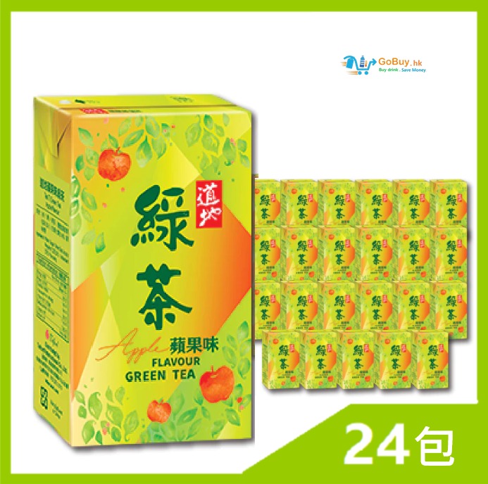 gobuy-vmart-7501 道地蘋果綠茶 250ml x 24包