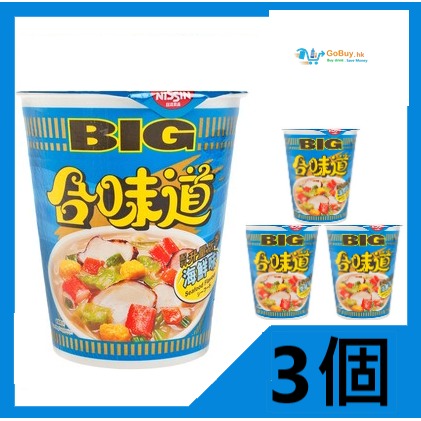 gobuy-vmart-902 合味道大杯麵 100g (海鮮味) x3個
